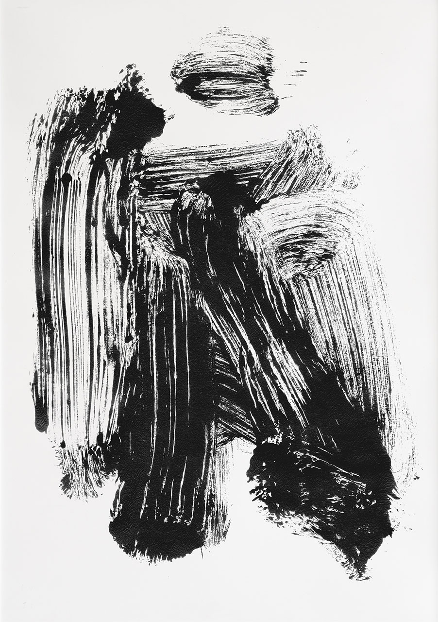 Acrylic monoprint on paper, 2023