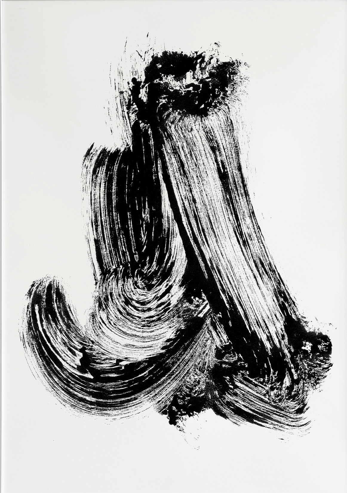 Acrylic monoprint on paper, 2023